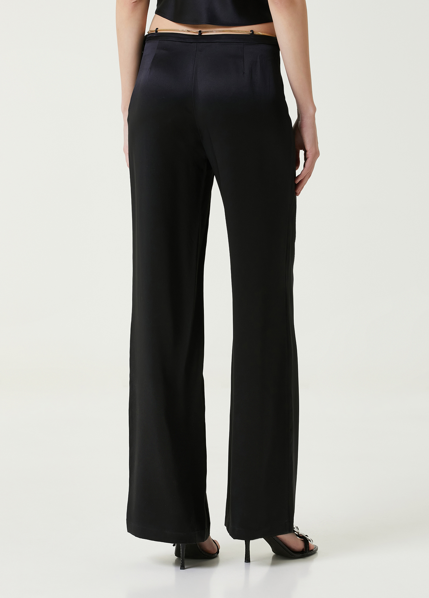 【送料&関税込】Alexander Wang Wide Silk Trousers Alexander Wang Silk Trousers | Blue | FARFETCH