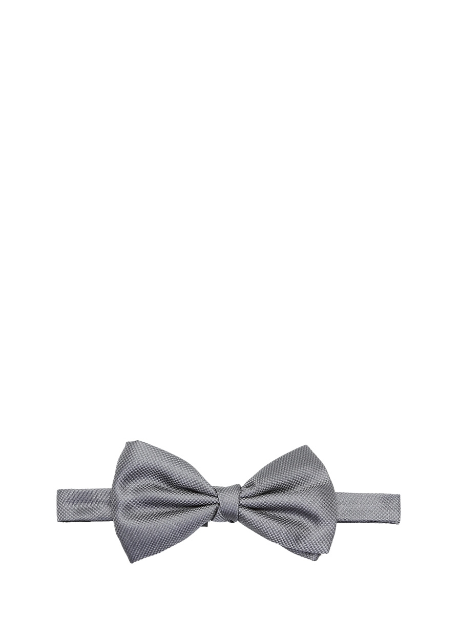 Beymen CORNELIANI Gri Mikro Desenli İpek Papyon. 1 Beymen CORNELIANI Gri Mikro Desenli İpek Papyon. 1