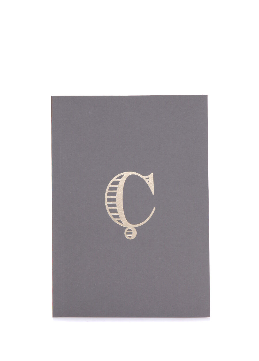 Monogram A5 Harf Baskılı Not Defteri