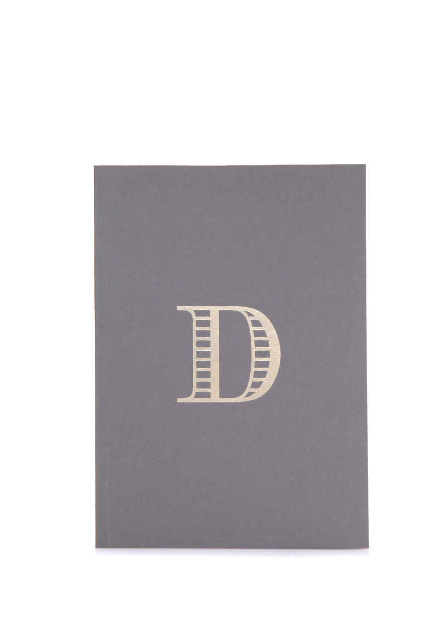 Monogram A5 Harf Baskılı Not Defteri