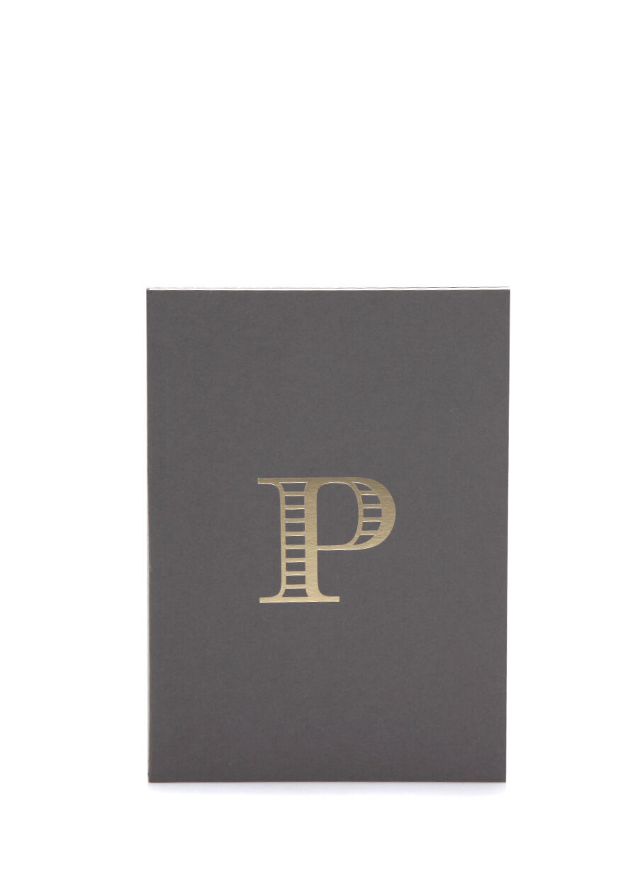 Monogram A5 Harf Baskılı Not Defteri