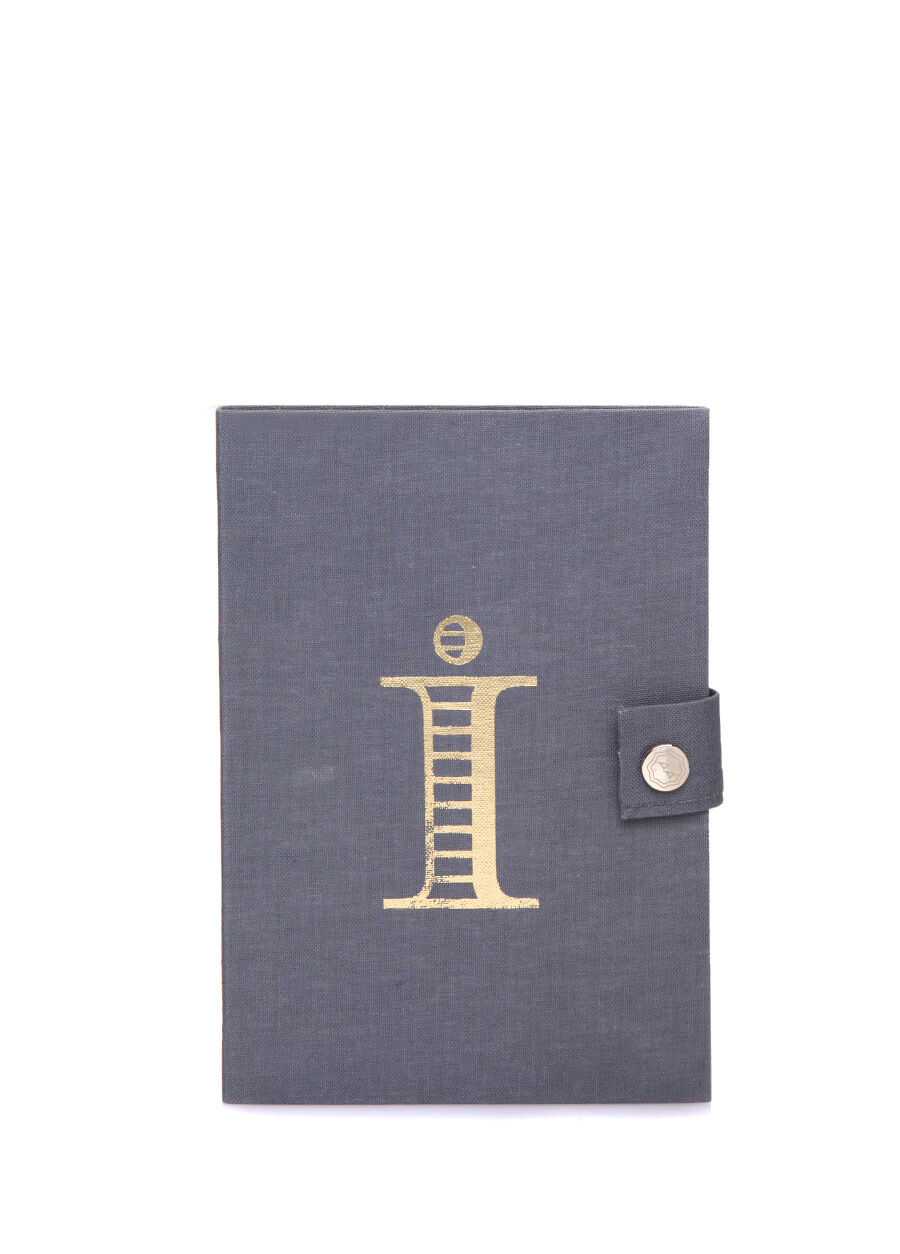 Lila Harf Baskılı Çıtçıtlı Defter