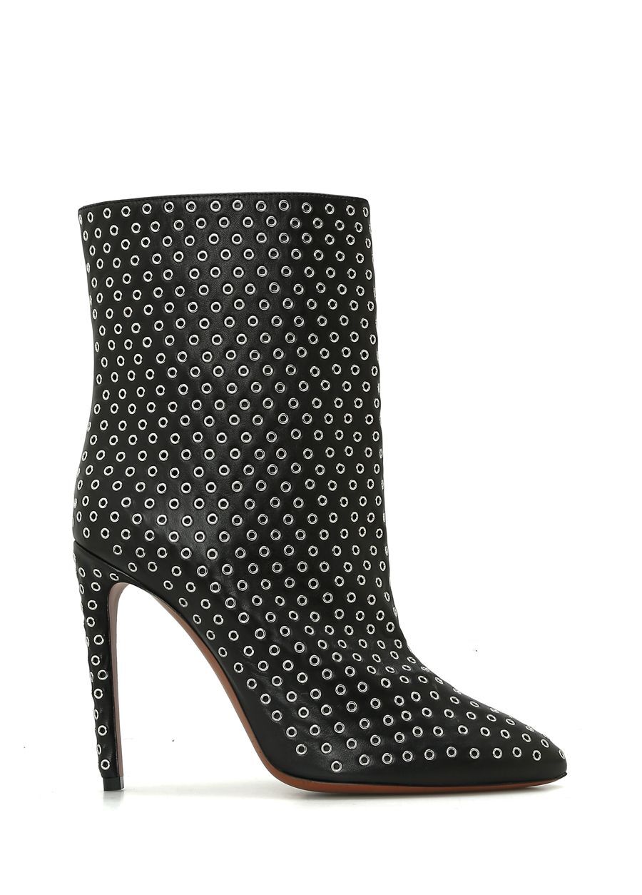 Beymen Siyah Kuşgözü Detaylı Kadın Deri Bot. 1