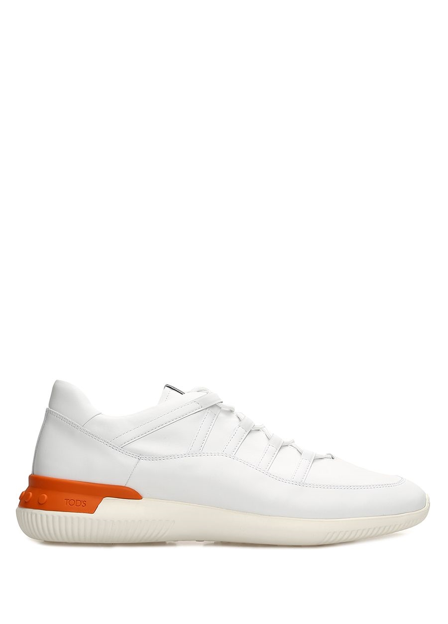 Beymen TOD'S Beyaz Tabanı Renk Detaylı Erkek Deri Sneaker. 1