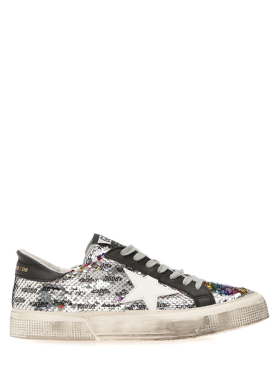 Beymen GOLDEN GOOSE May Silver Payetli Kadın Sneaker. 1