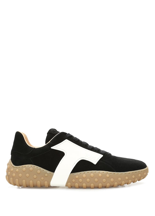 Tod's Siyah KADIN Siyah Beyaz Logolu Kadın Nubuk Sneaker Tod's Siyah KADIN Siyah Beyaz Logolu Kadın Nubuk Sneaker