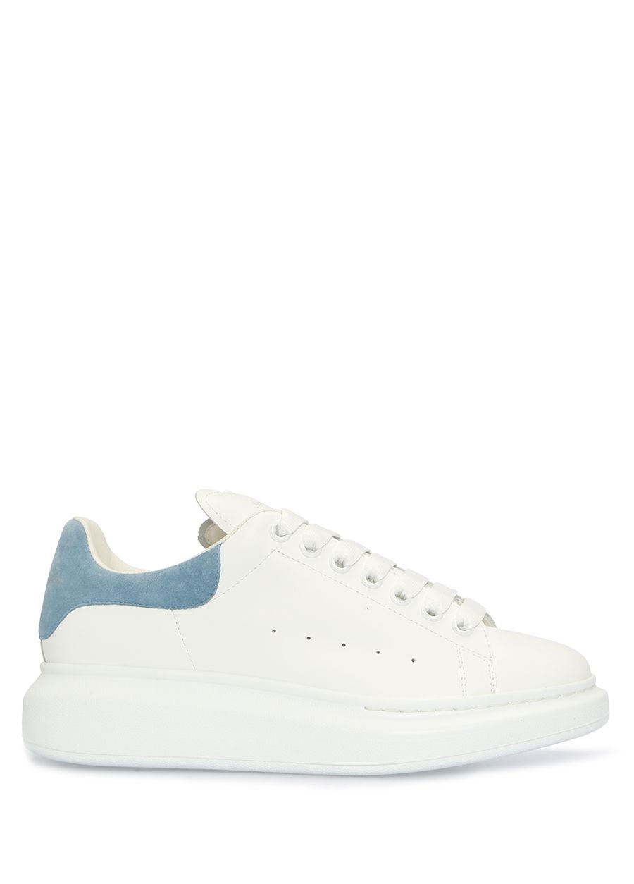 Beymen ALEXANDER MCQUEEN Oversize Beyaz Mavi Kadın Deri Sneaker. 1