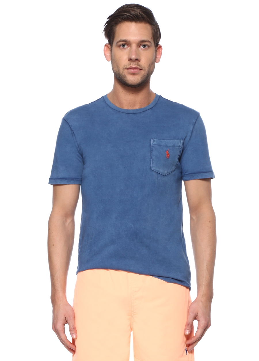 Beymen POLO RALPH LAUREN Mavi Logo Nak l Cepli Basic T shirt