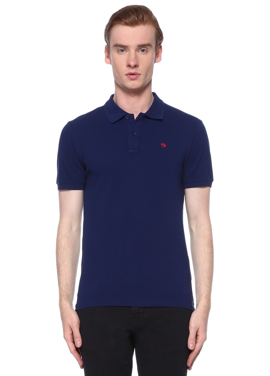 Beymen SCOTCH & SODA Lacivert Logo Nakışlı Polo Yaka T-shirt. 1