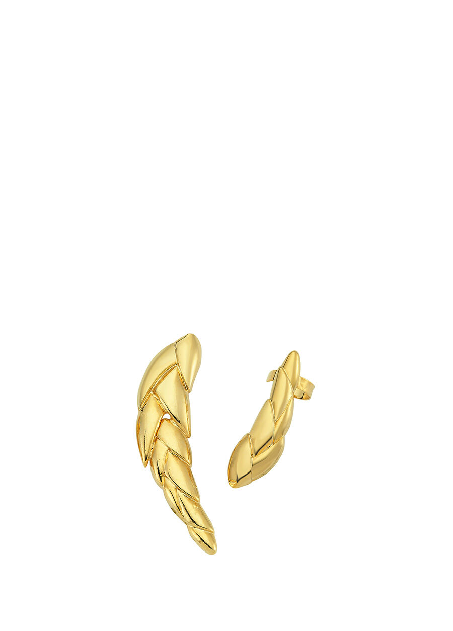 Lisalina Gold KADIN Gold Başak Formlu Kadın Altın Kaplama