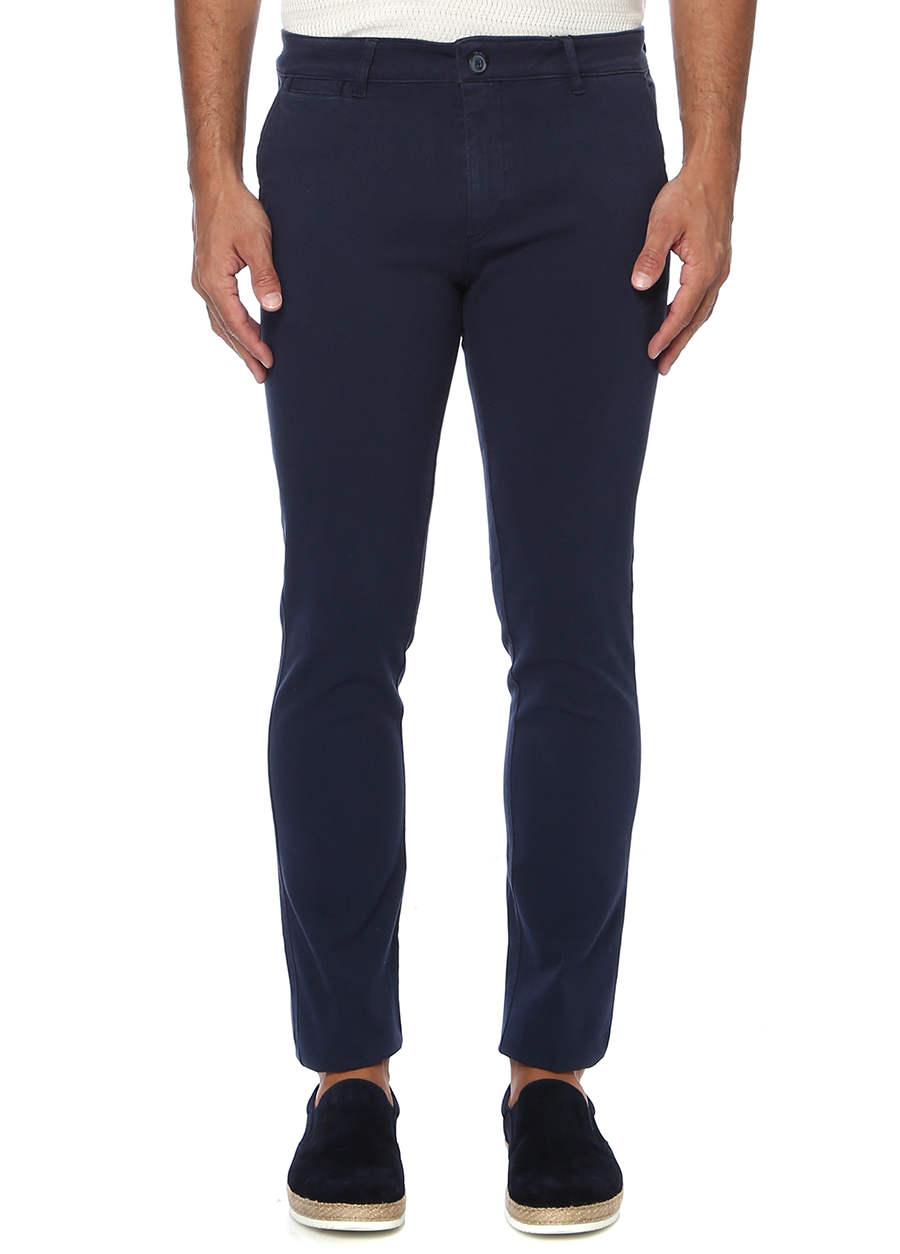 Beymen Slim Fit Lacivert Normal Bel Casual Pantolon. 1