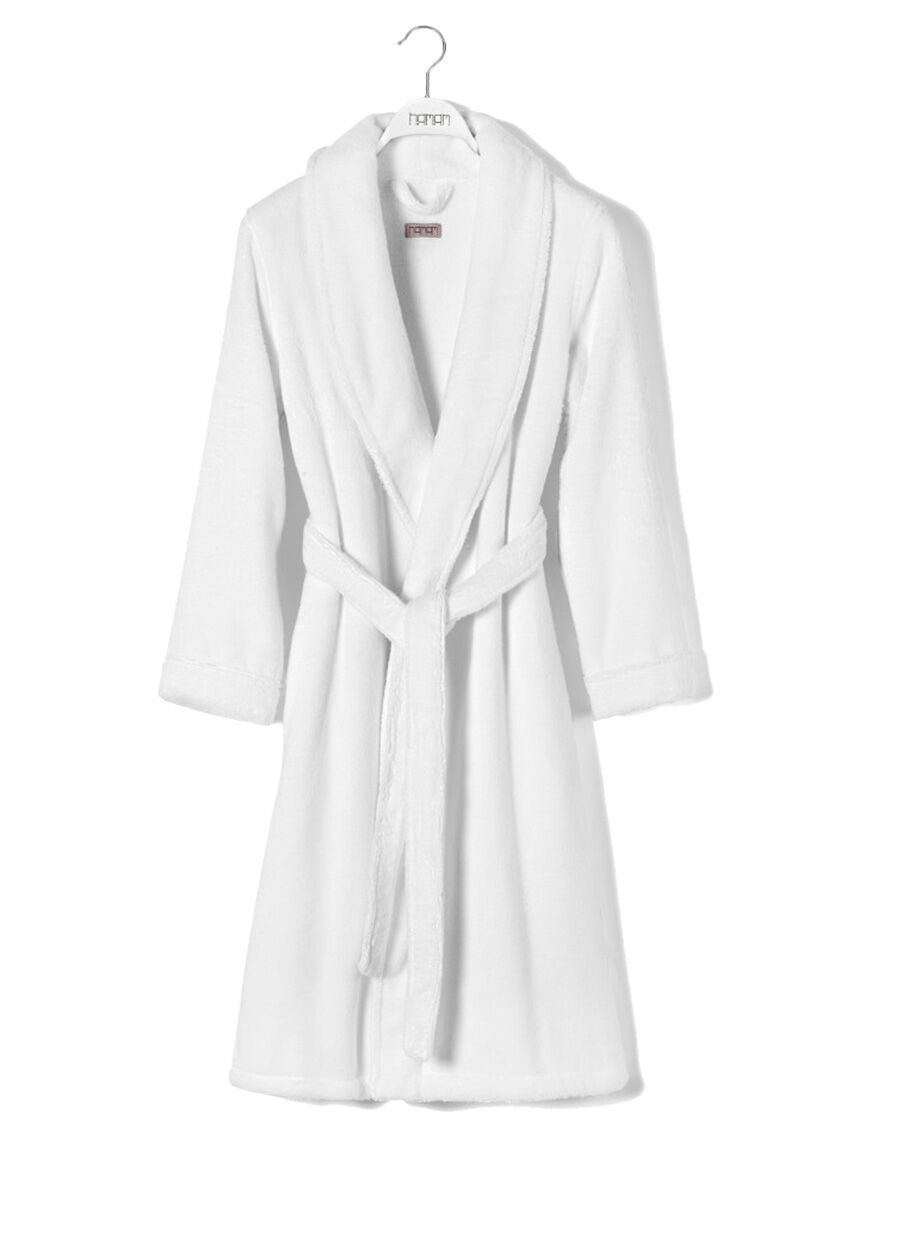 Olympia Beyaz Unisex Bornoz