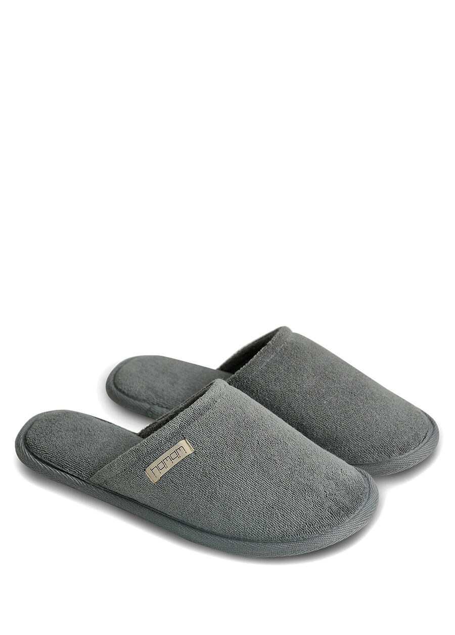 Ash Antrasit Unisex Havlu Terlik