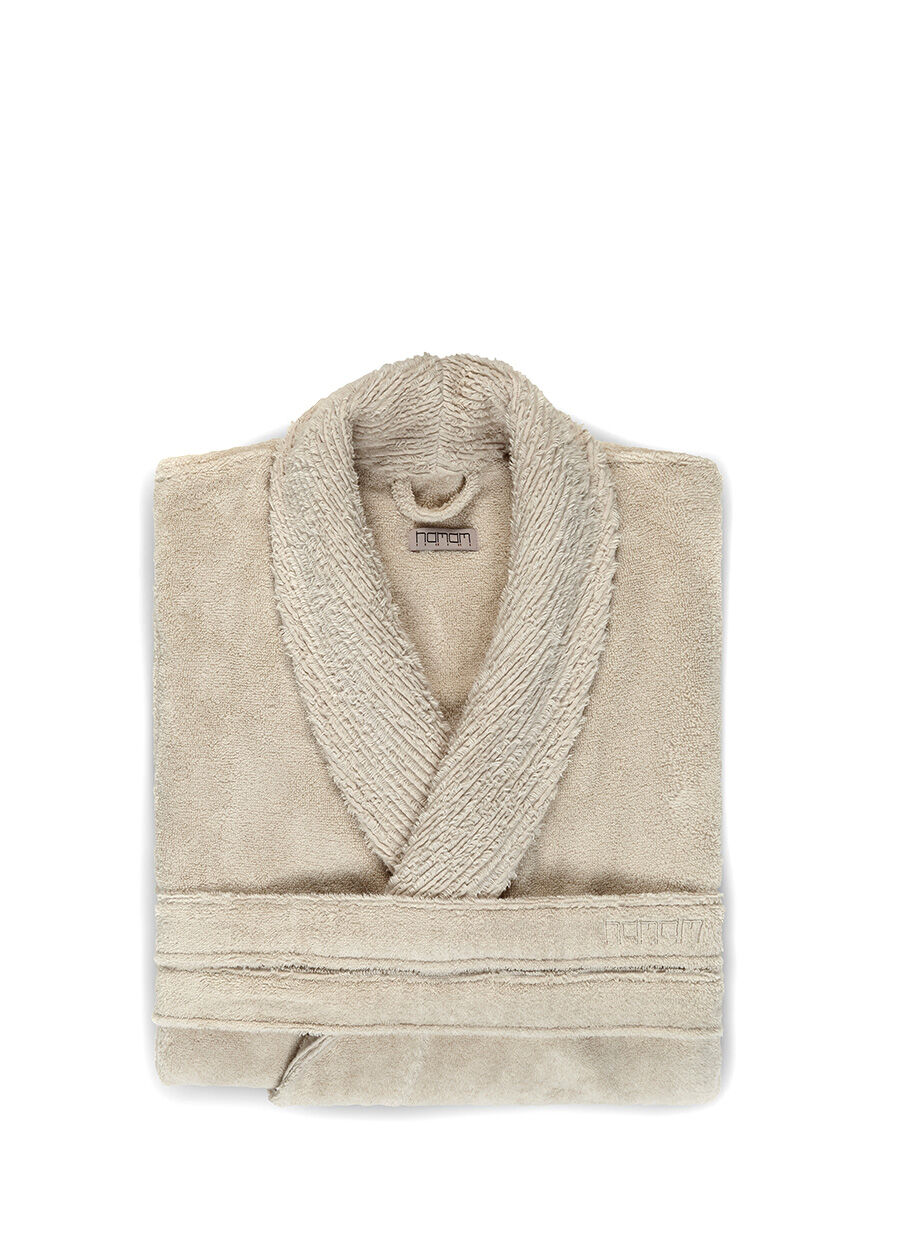 Galata Cream Contrast Unisex Bathrobe