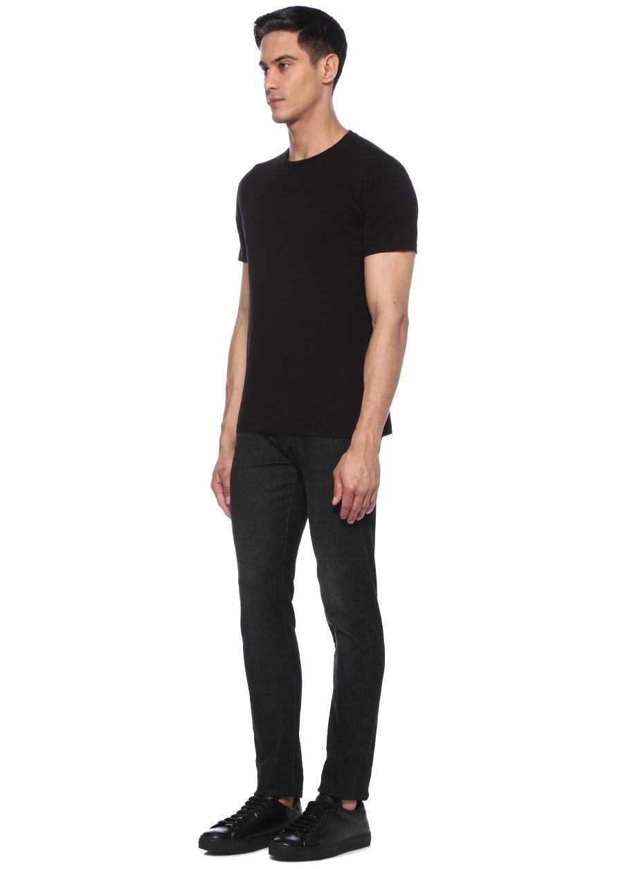 Beymen BEYMEN COLLECTION Siyah Bisiklet Yaka Basic T-shirt. 2