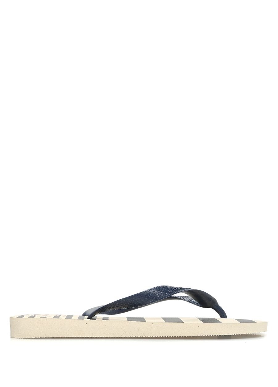 Beymen HAVAIANAS Retro Lacivert Beyaz Çizgili Erkek PlajTerliği. 2