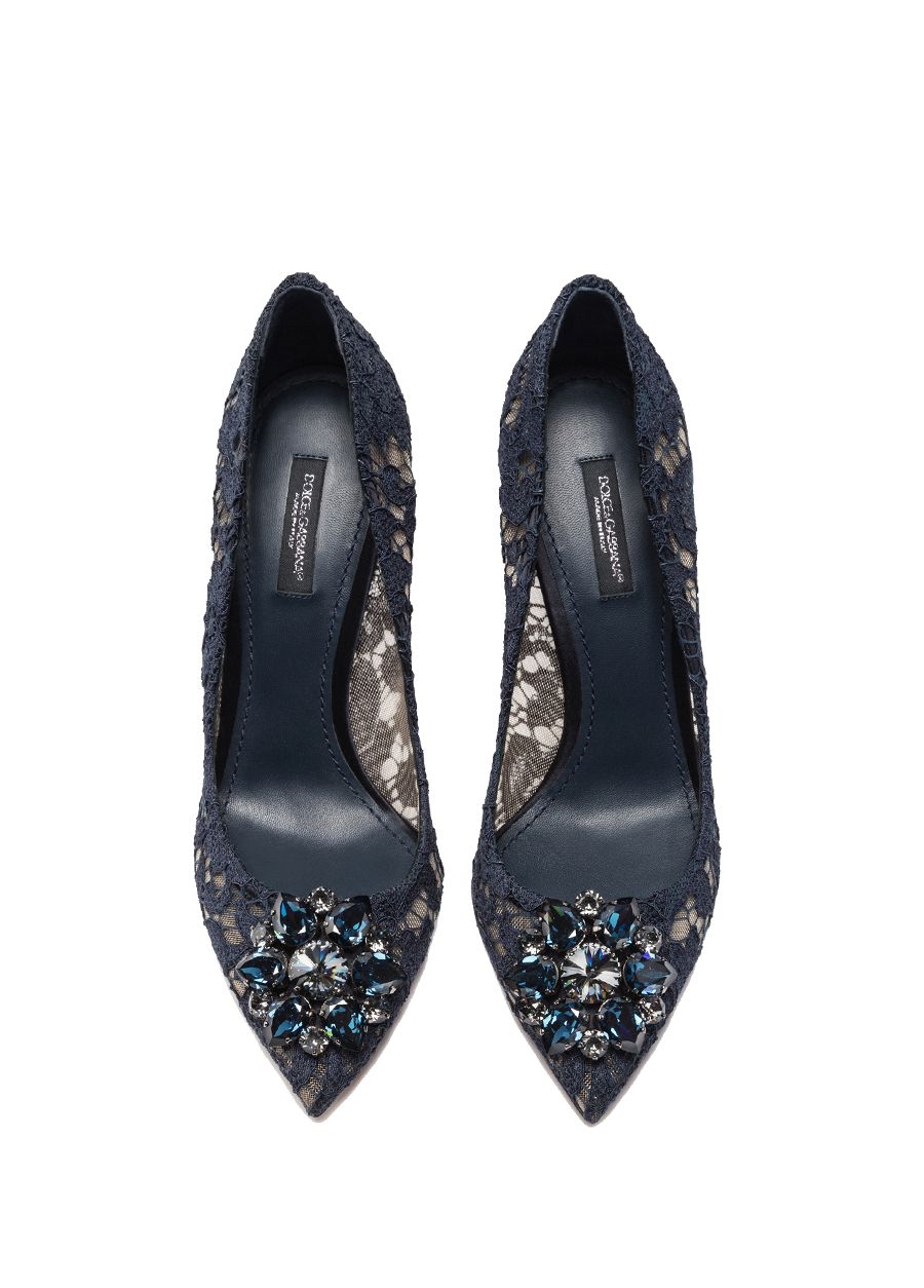 Beymen DOLCE&GABBANA Rainbow Lace Lacivert Taş Toka Detaylı Stiletto. 2 Beymen DOLCE&GABBANA Rainbow Lace Lacivert Taş Toka Detaylı Stiletto. 2