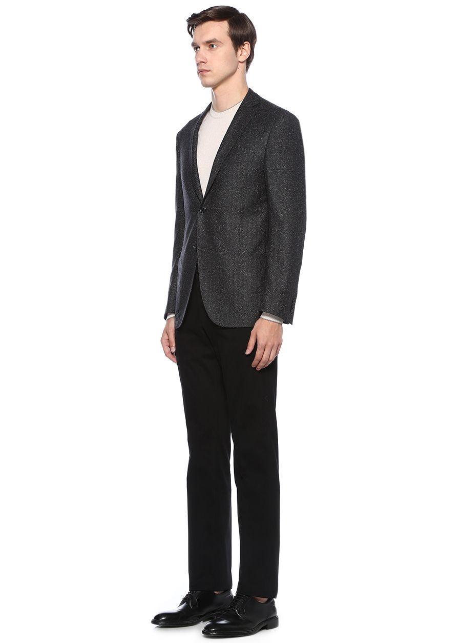 Beymen CORNELIANI Drop 7 Antrasit Dokulu Yün Ceket. 2