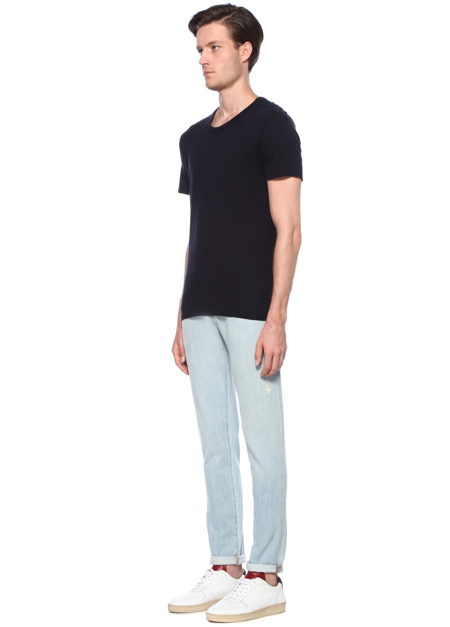 Beymen AMERICAN VINTAGE Jacksonville Lacivert Basic T-shirt. 2