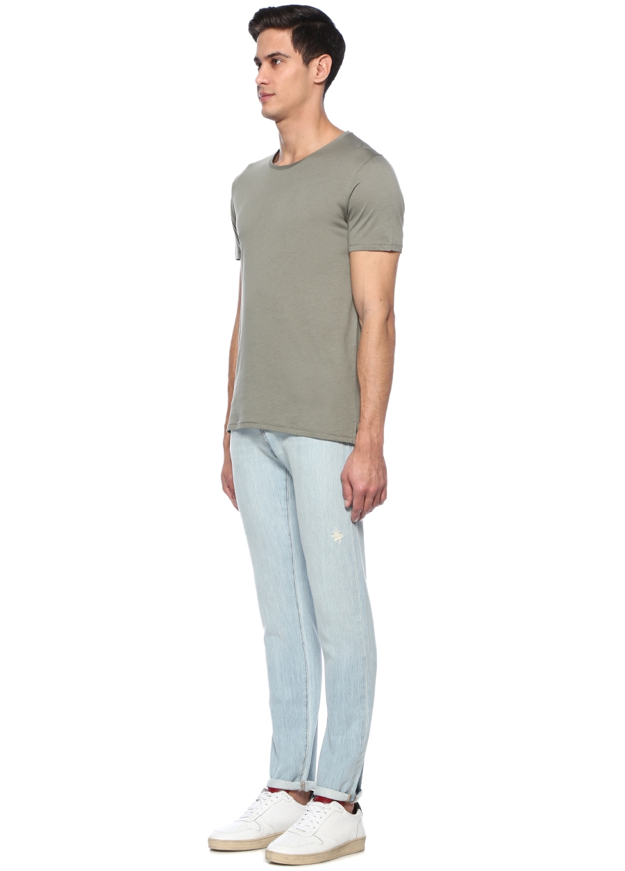 Beymen TRU Haki Bisiklet Yaka Basic T-shirt. 2