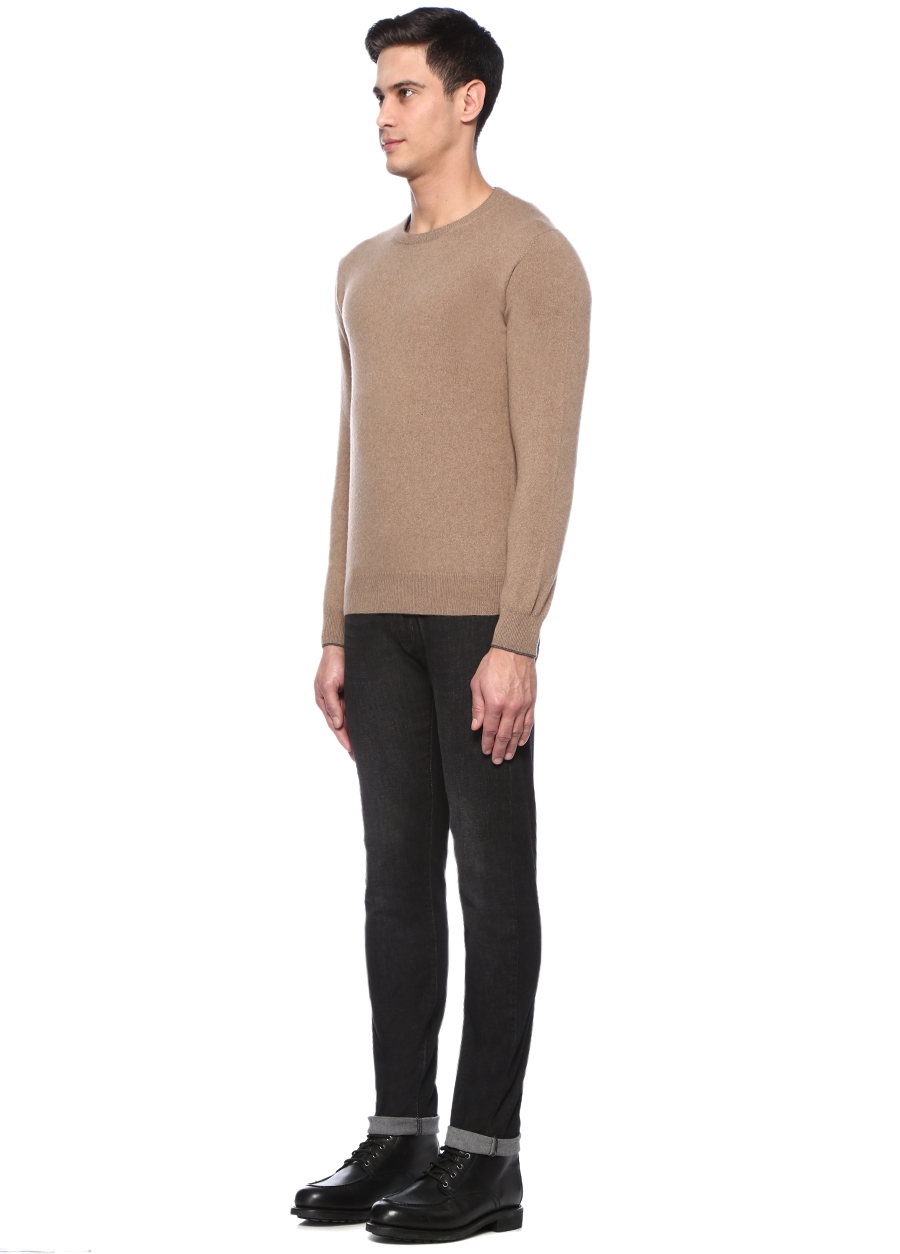 Beymen ALTEA X CASHMERE Bej Bisiklet Yaka Kaşmir Kazak. 2