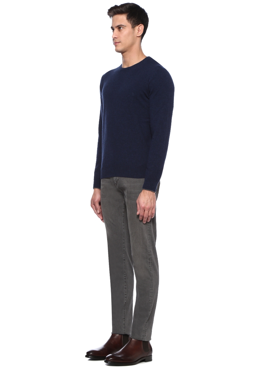 Beymen ALTEA X CASHMERE Lacivert Bisiklet Yaka Kaşmir Kazak. 2