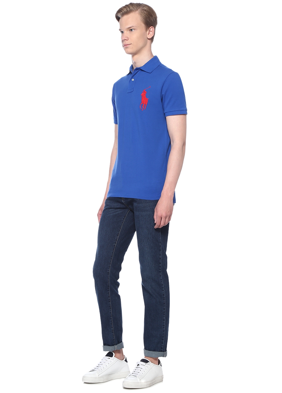 Beymen POLO RALPH LAUREN Custom Slim Fit Lacivert Polo Yaka Logolu T-shirt. 2