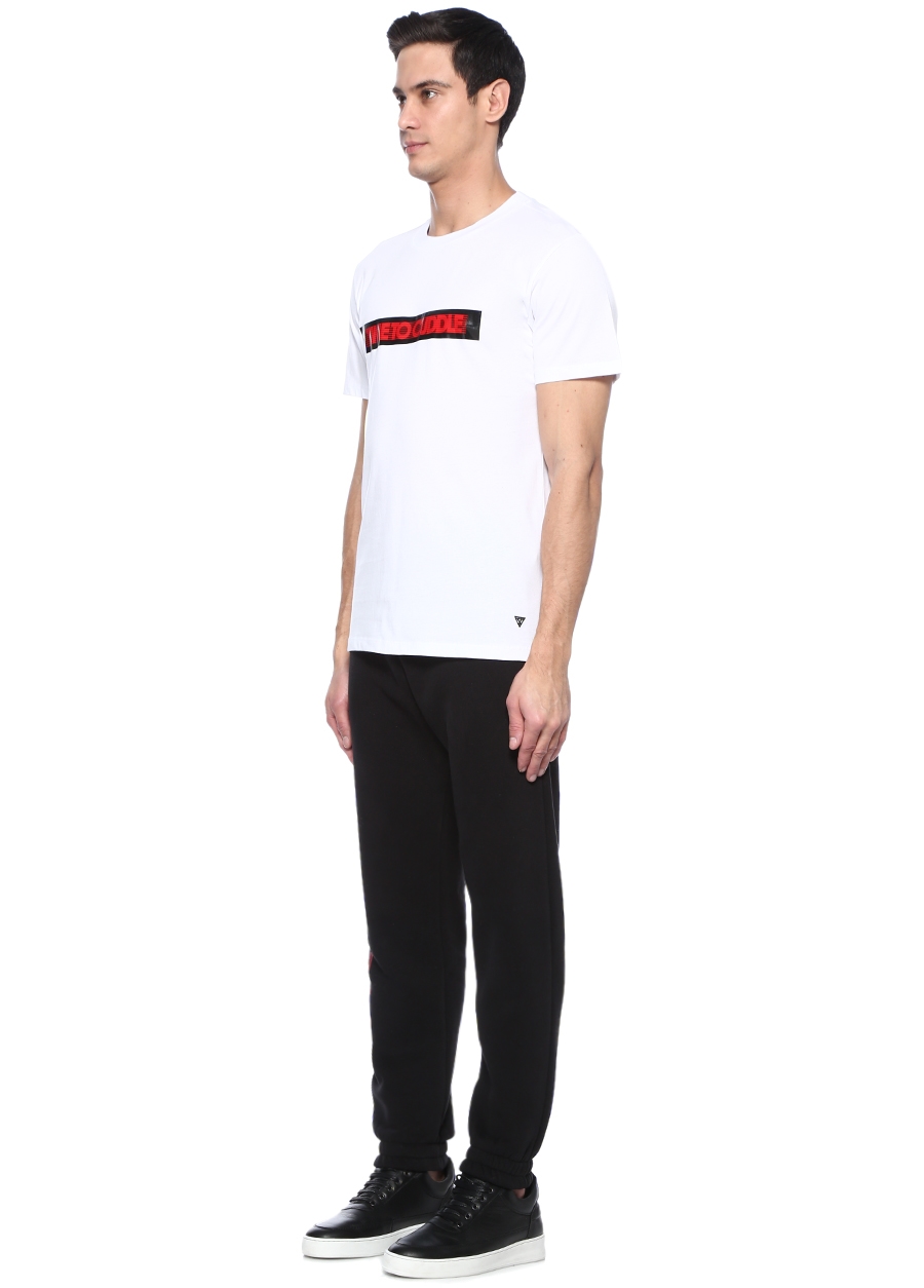 Beymen CULT OF CUDDLE Time To Cuddle Beyaz Bisiklet Yaka Baskılı T-shirt. 2
