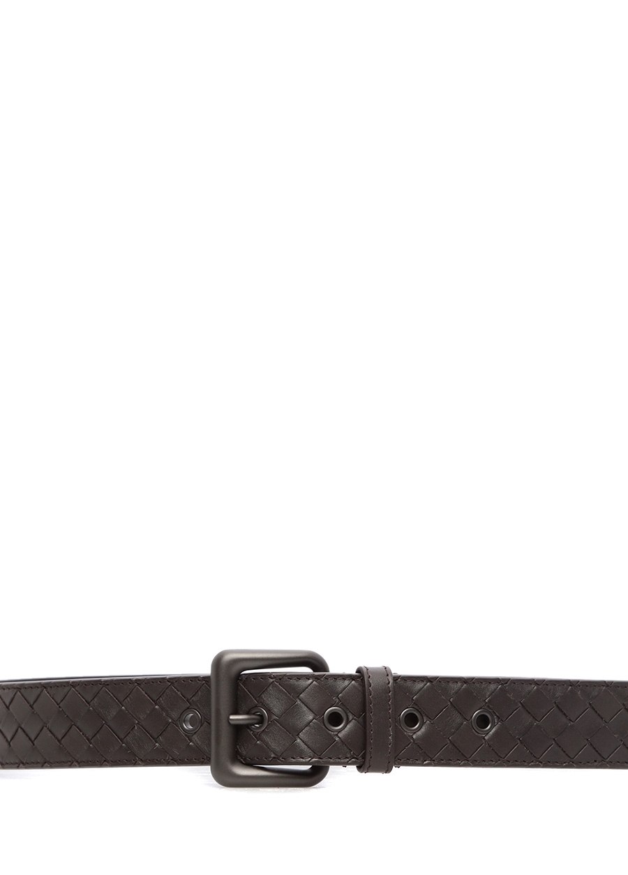 Beymen BOTTEGA VENETA Kahverengi Örgü Dokulu Erkek Deri Kemer. 2 Beymen BOTTEGA VENETA Kahverengi Örgü Dokulu Erkek Deri Kemer. 2