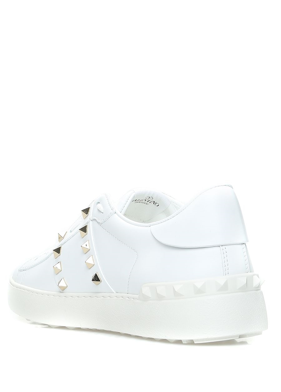Beymen VALENTINO GARAVANI Rockstud Open Beyaz Kadın Deri Sneaker. 2