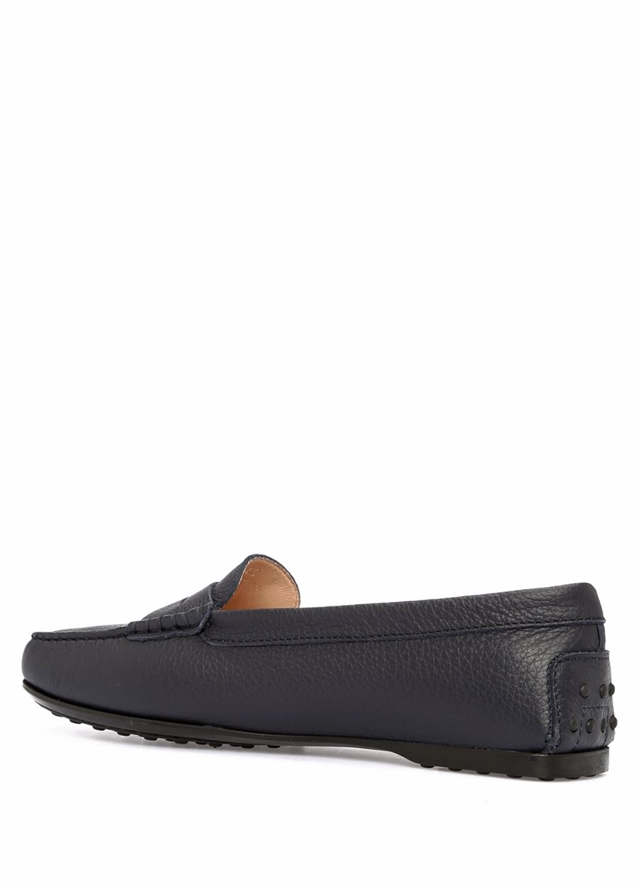 Beymen TOD'S Lacivert Bant Detaylı Kadın Deri Loafer. 2