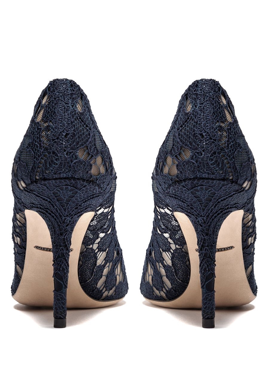Beymen DOLCE&GABBANA Rainbow Lace Lacivert Taş Toka Detaylı Stiletto. 3 Beymen DOLCE&GABBANA Rainbow Lace Lacivert Taş Toka Detaylı Stiletto. 3