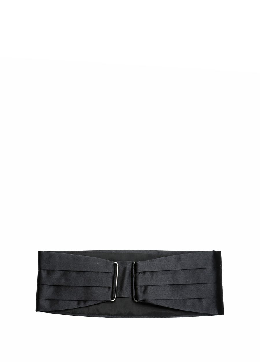 Beymen CORNELIANI Siyah Pilili Erkek İpek Kuşak. 2