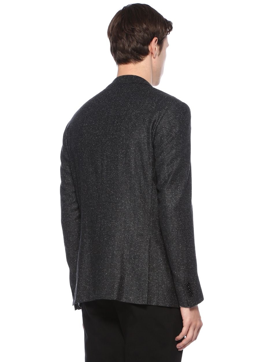 Beymen CORNELIANI Drop 7 Antrasit Dokulu Yün Ceket. 3