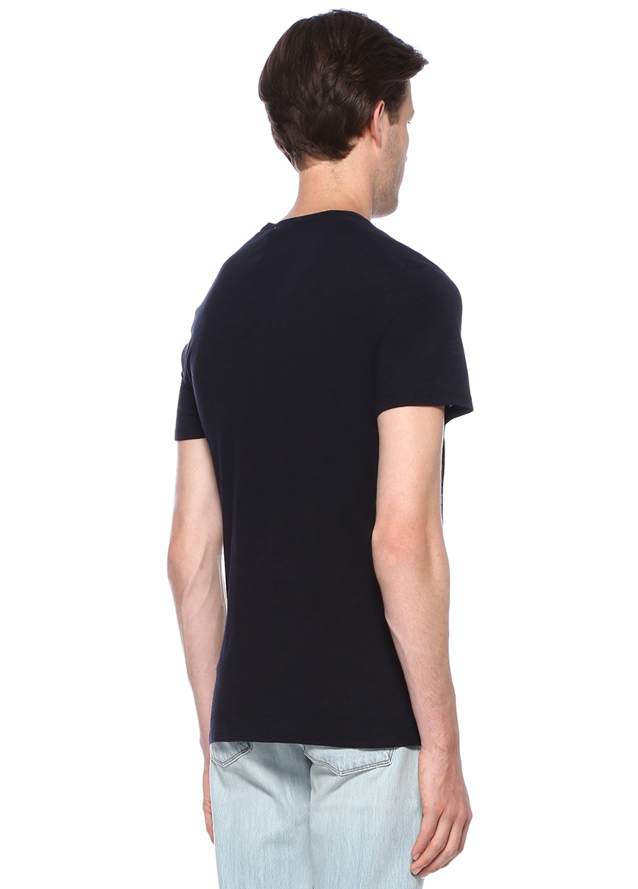 Beymen AMERICAN VINTAGE Jacksonville Lacivert Basic T-shirt. 3