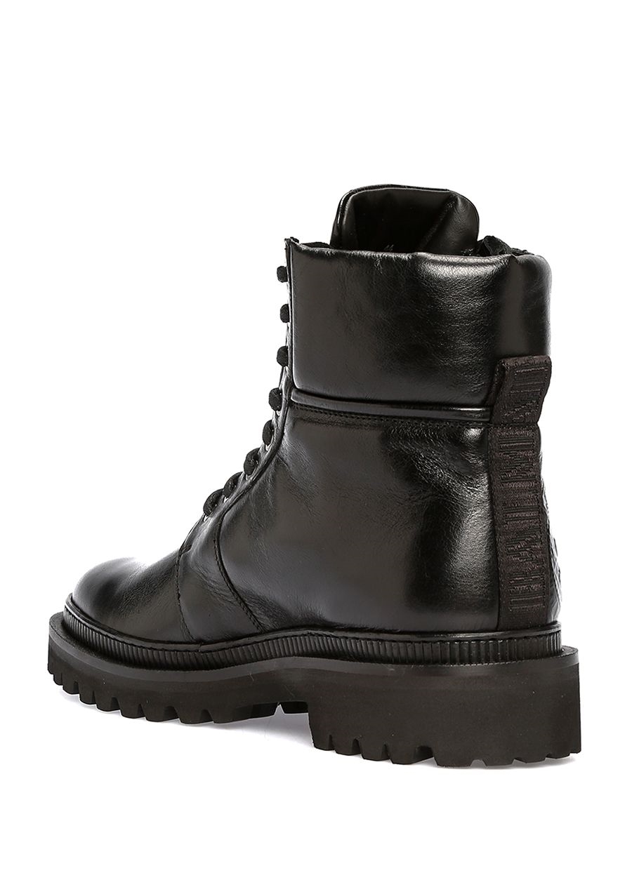 Beymen BALMAIN Siyah Logo Kabartmalı Erkek Deri Bot. 2