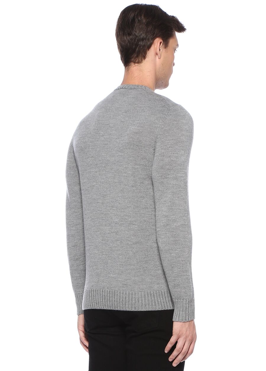 Beymen DRUMOHR Gri Bisiklet Yaka Yün Kazak. 3