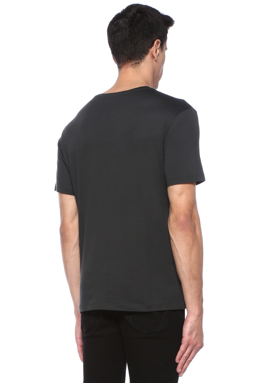 Beymen TURN & BAKE Partner Siyah Bisiklet Yaka Figür Baskılı T-shirt. 3