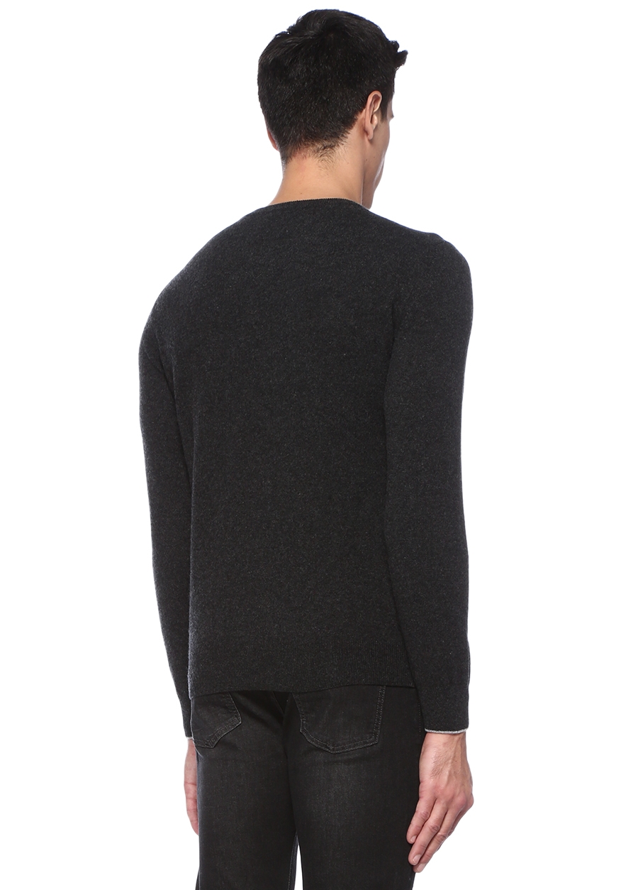 Beymen ALTEA X CASHMERE Antrasit Bisiklet Yaka Kaşmir Kazak. 3