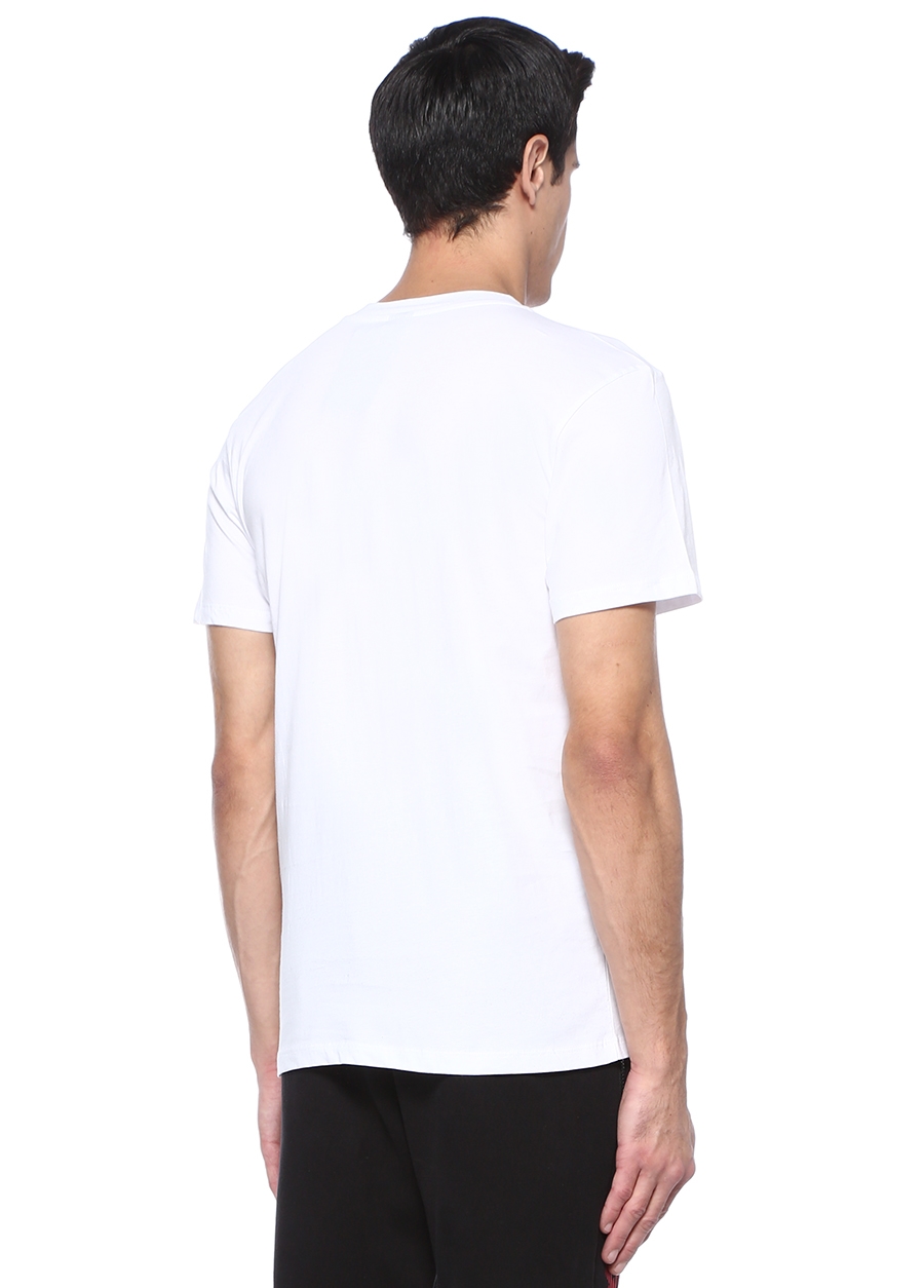 Beymen CULT OF CUDDLE Time To Cuddle Beyaz Bisiklet Yaka Baskılı T-shirt. 3