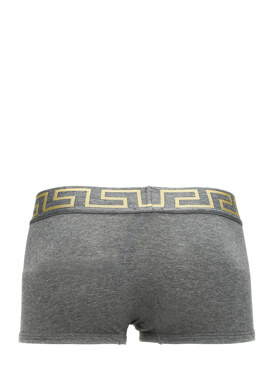 Beymen VERSACE Antrasit Logo Lastikli Erkek Boxer. 2