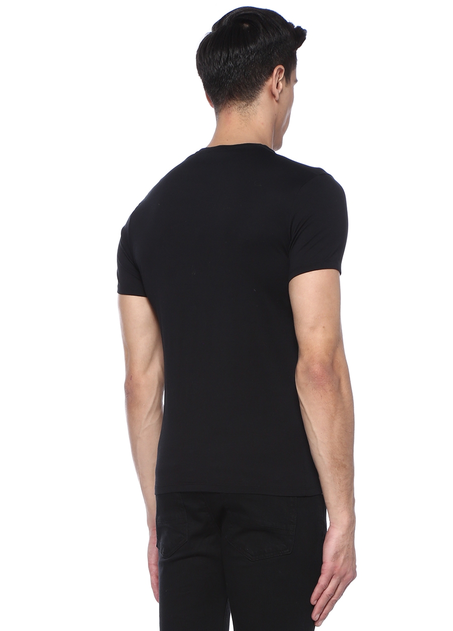 Beymen AMERICAN VINTAGE Siyah Bisiklet Yaka Basic T-shirt. 3