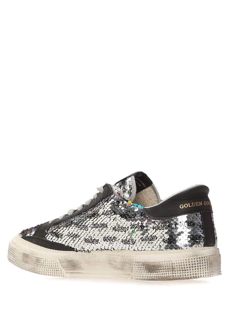 Beymen GOLDEN GOOSE May Silver Payetli Kadın Sneaker. 2