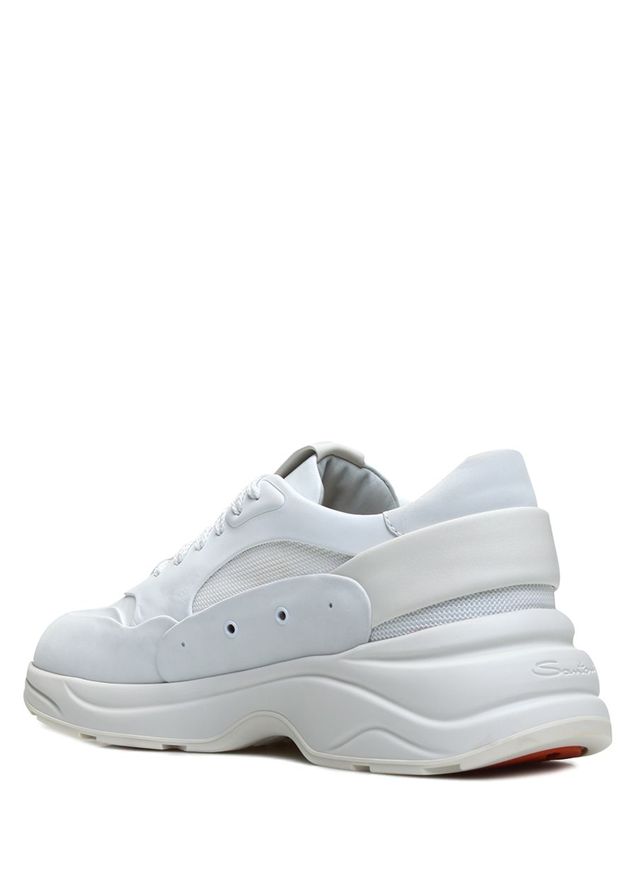 Beymen SANTONI SPORT Beyaz Garni Detaylı Erkek Deri Sneaker. 2