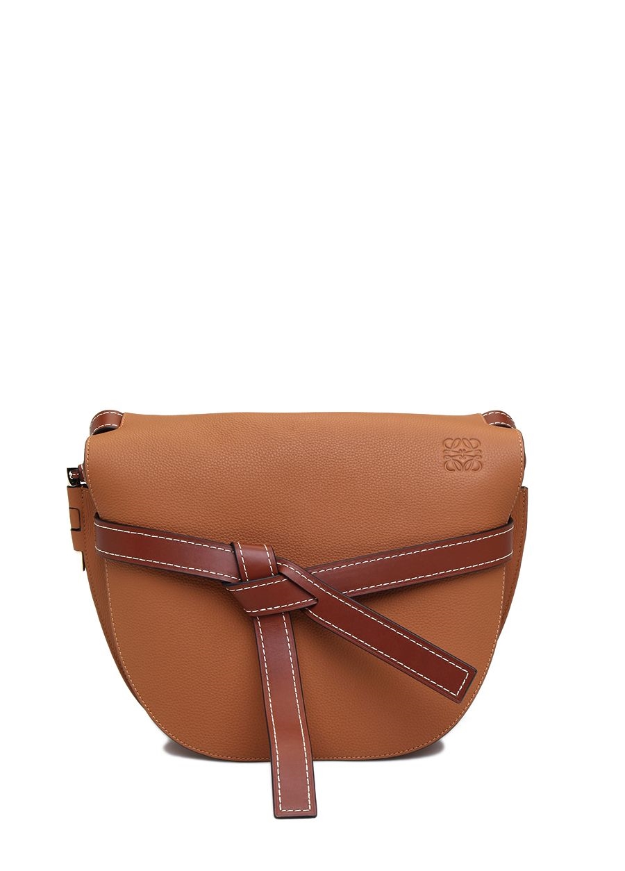 Beymen LOEWE Gate Taba Kemer Detaylı Kadın Deri OmuzÇantası. 1