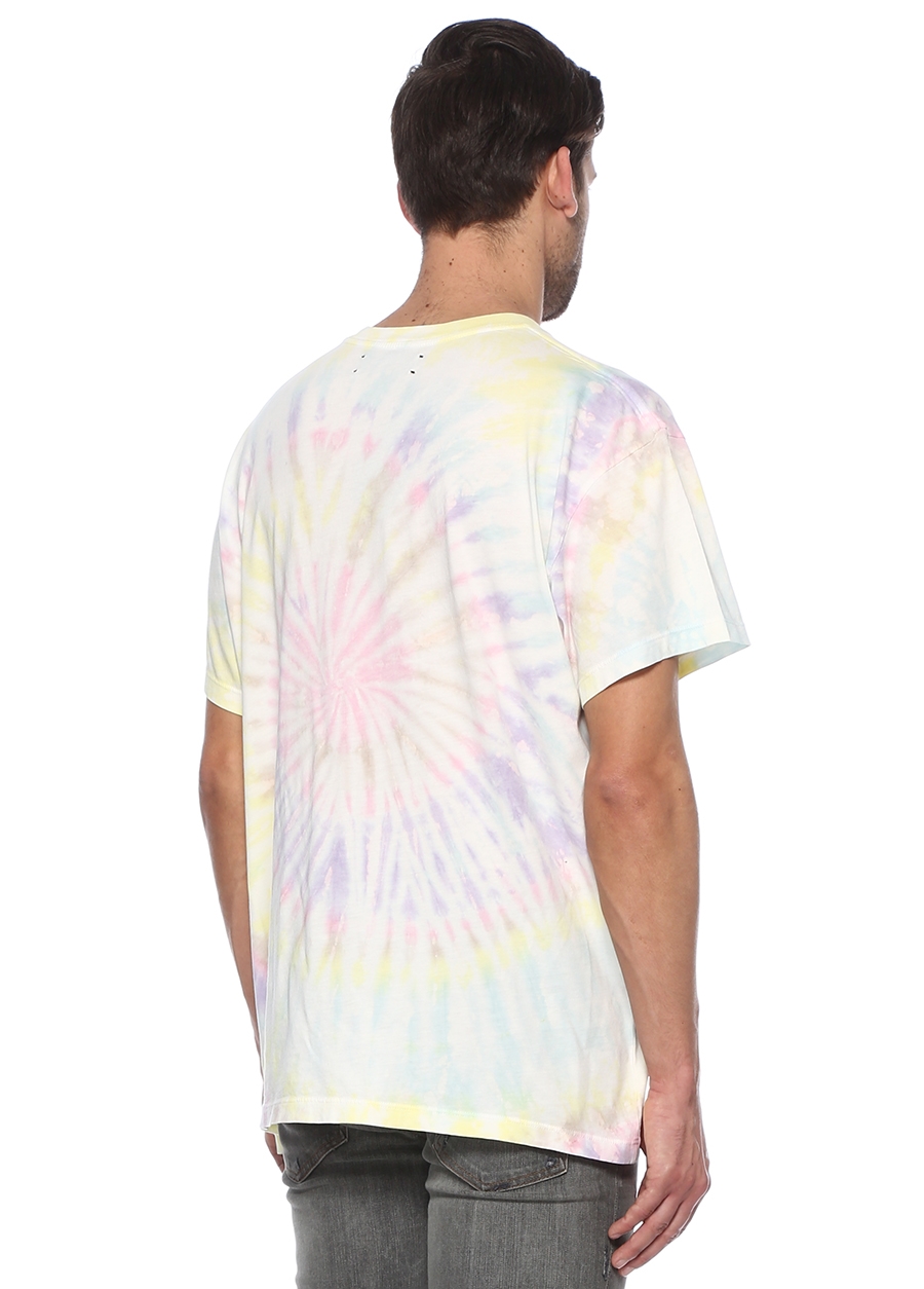 Beymen AMIRI Colorblocked Batik Desenli Logo Nakışlı T-shirt. 3