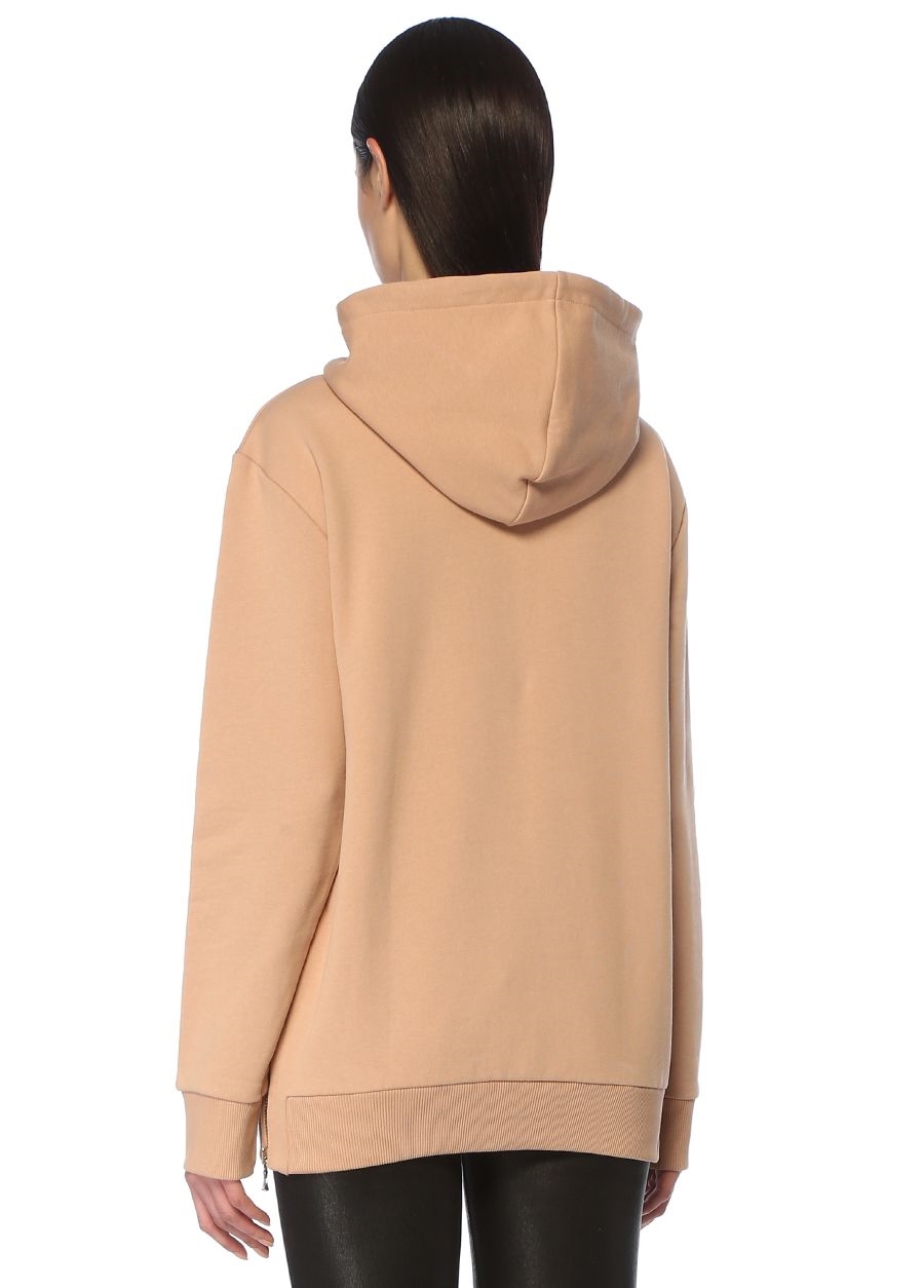 Beymen BALMAIN Bej Kapüşonlu Fermuar Detaylı Sweatshirt. 3