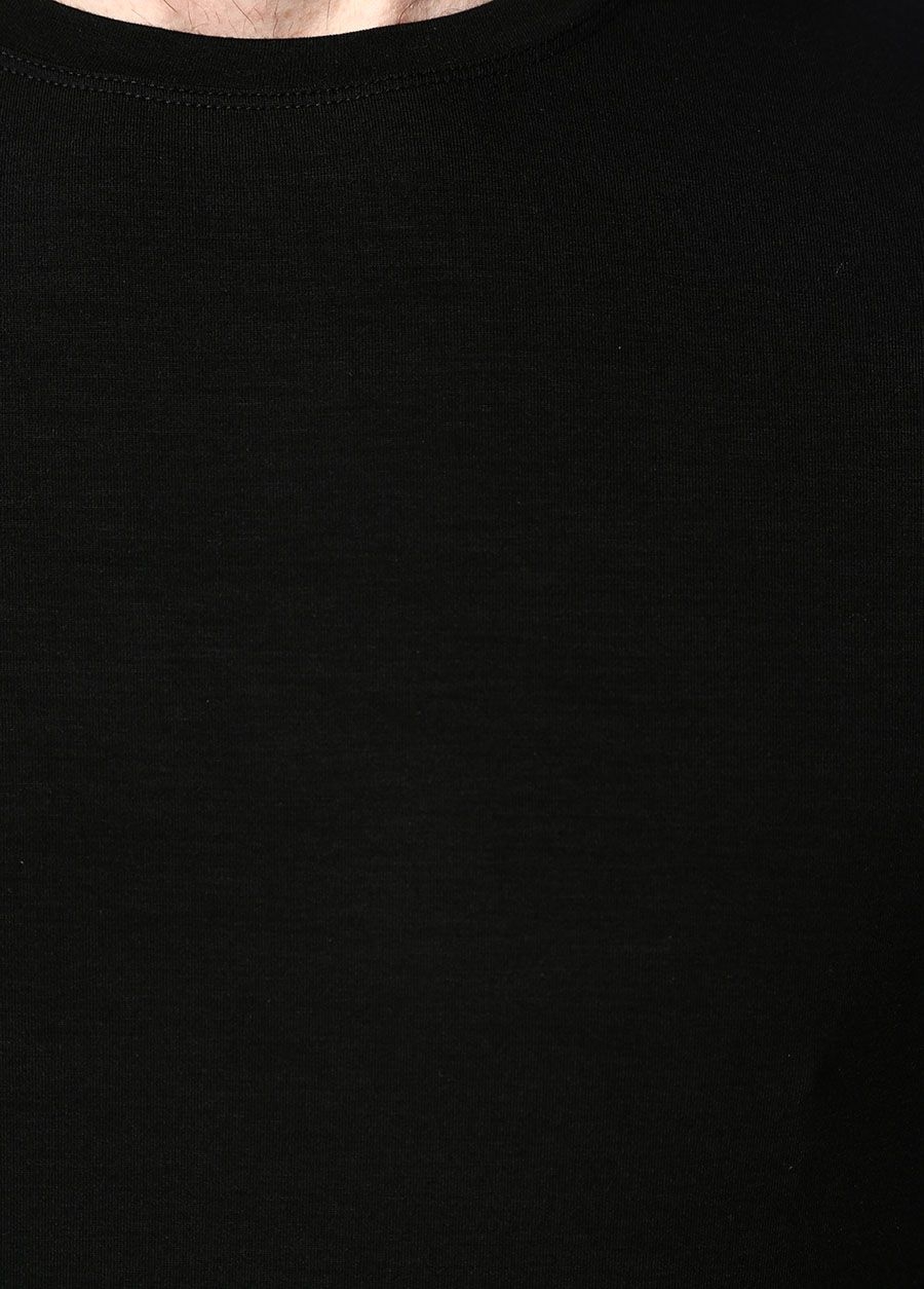 Beymen DEREK ROSE Siyah Bisikelt Yaka Basic T-shirt. 4