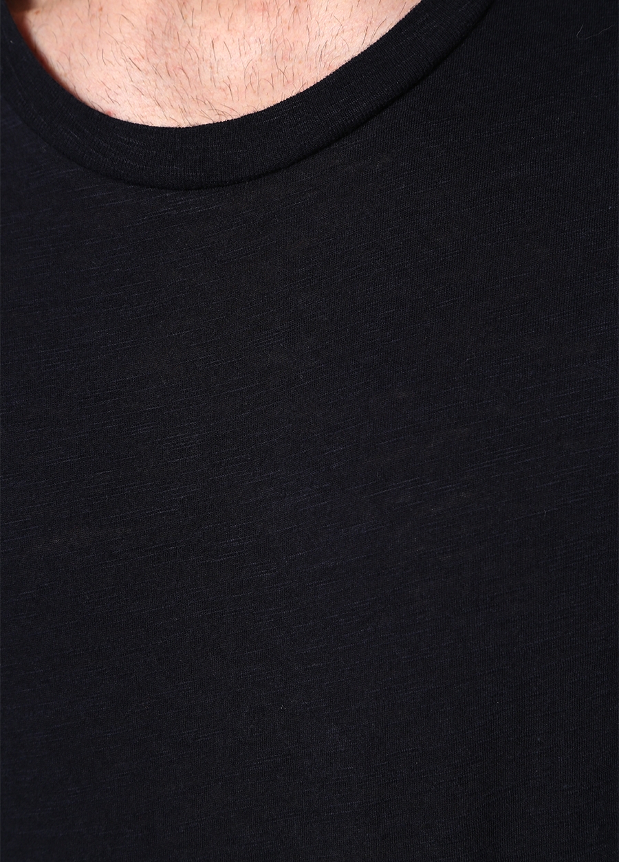 Beymen AMERICAN VINTAGE Jacksonville Lacivert Basic T-shirt. 4