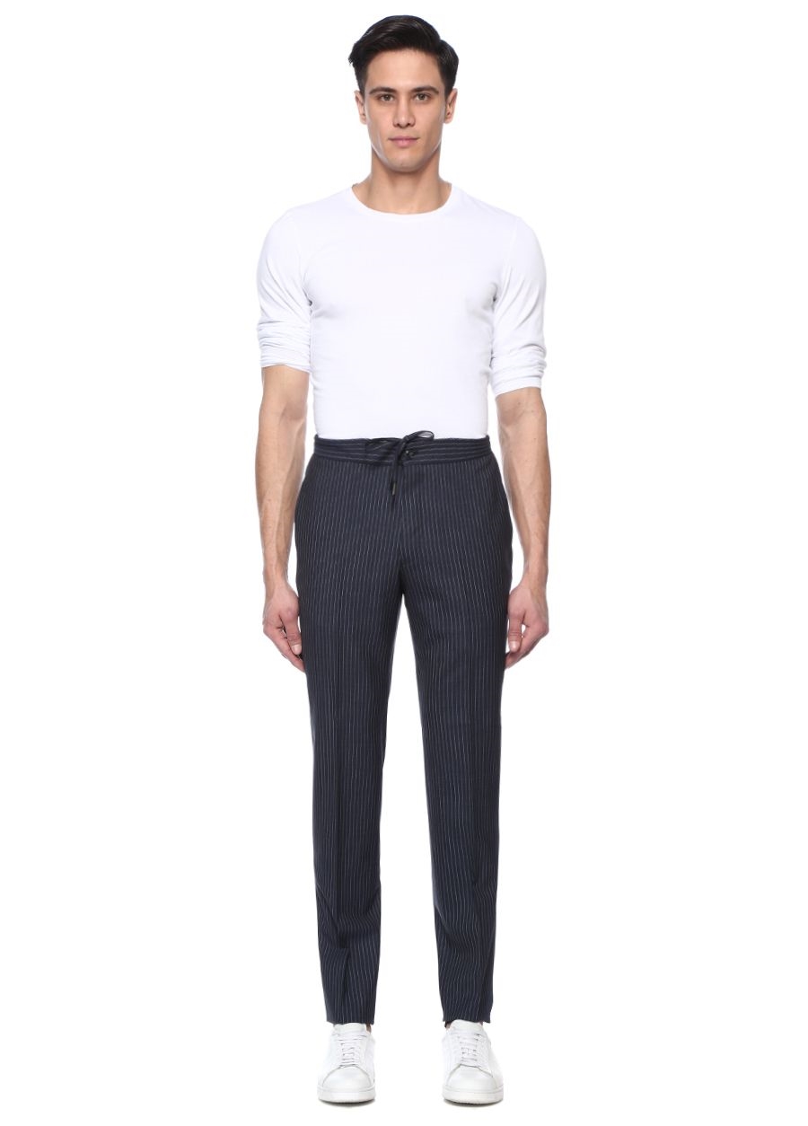 Beymen BEYMEN COLLECTION Drop 8 Lacivert Çizgili Kelebek Yaka Yün Takım. 4 Beymen BEYMEN COLLECTION Drop 8 Lacivert Çizgili Kelebek Yaka Yün Takım. 4